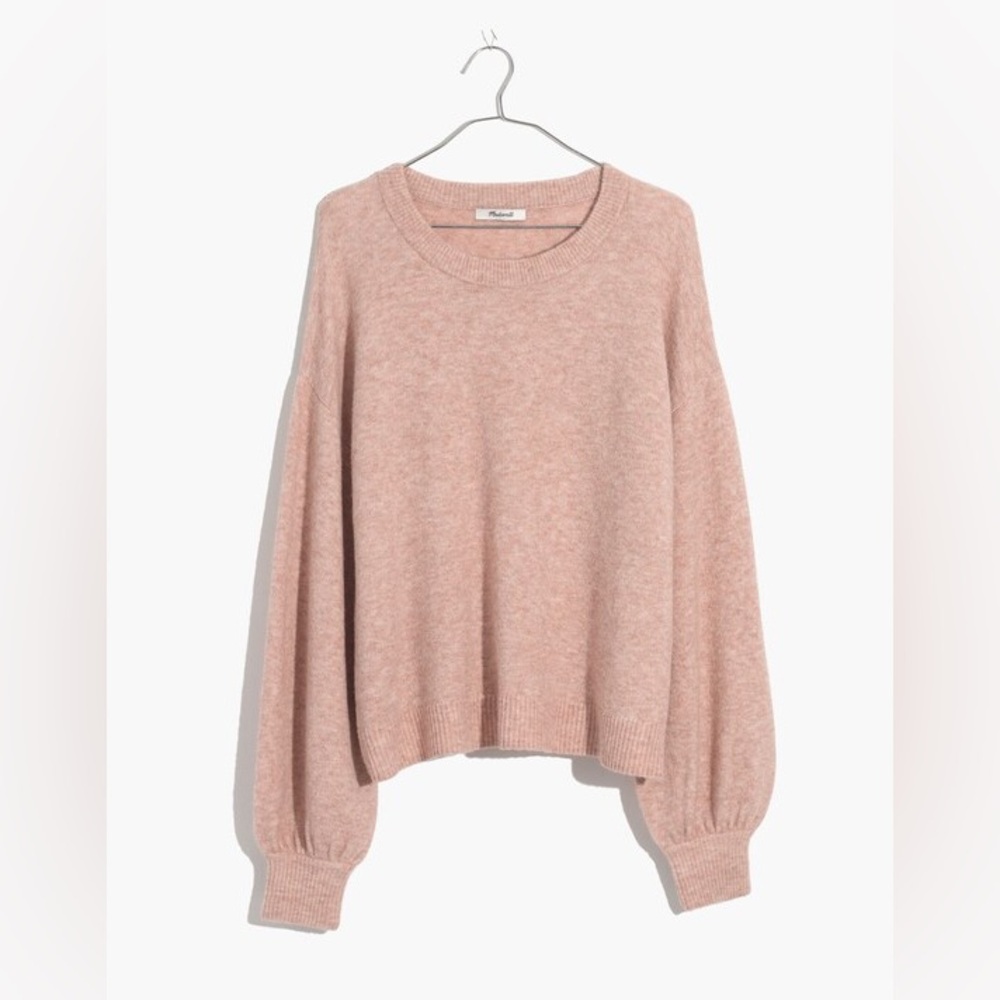 Madewell Gladwell Balloon-Sleeve Alpaca Blend Sweater Size Small